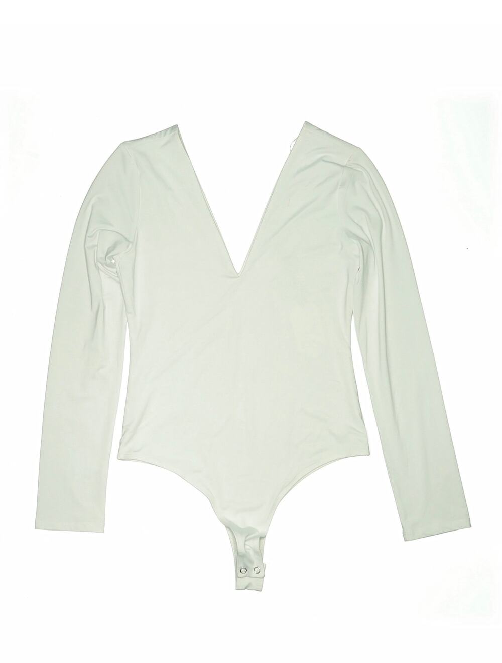 NWT Urban Social Mint Green Long Sleeve V-Neck Bodysuit Sz. M